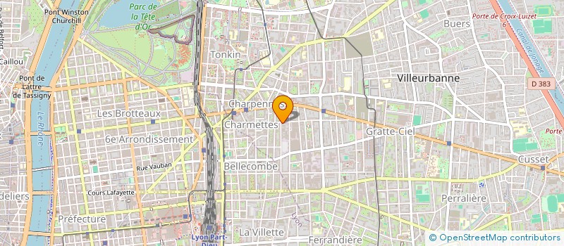 localisation de l'entreprise MONSIEUR SEBASTIEN DERENSY  VILLEURBANNE