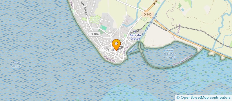 localisation de l'entreprise MONSIEUR SEBASTIEN DEROSIERE à LE CROTOY