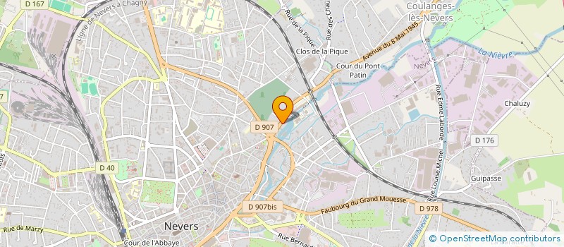 localisation de l'entreprise MONSIEUR SEBASTIEN DESBORDES à NEVERS