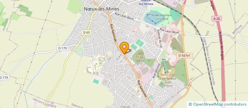 localisation de l'entreprise MONSIEUR SEBASTIEN DESCAMPS à NŒUX-LES-MINES