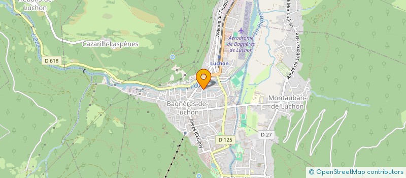 localisation de l'entreprise MONSIEUR SEBASTIEN DESCHAMPS  BAGNERES-DE-LUCHON