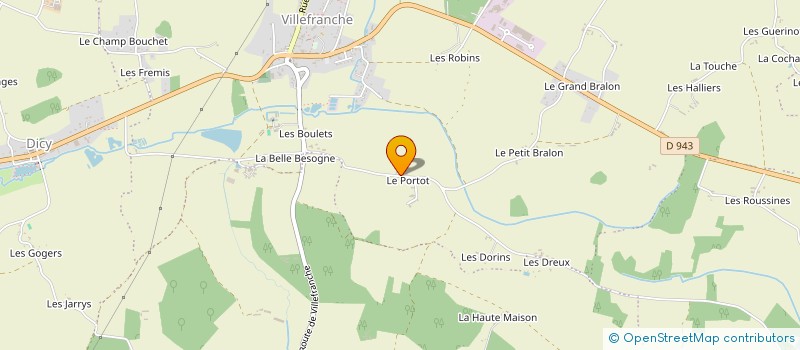 localisation de l'entreprise MONSIEUR SEBASTIEN DESCHAMPS à CHARNY OREE DE PUISAYE