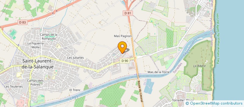 localisation de l'entreprise MONSIEUR SEBASTIEN DESCOTES  SAINT-LAURENT-DE-LA-SALANQUE