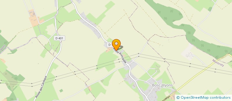 localisation de l'entreprise MONSIEUR SEBASTIEN DESHAYES  BOSC-HYONS