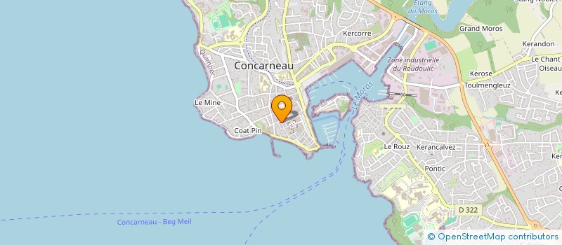 localisation de l'entreprise MONSIEUR SEBASTIEN DESMARTIN  CONCARNEAU