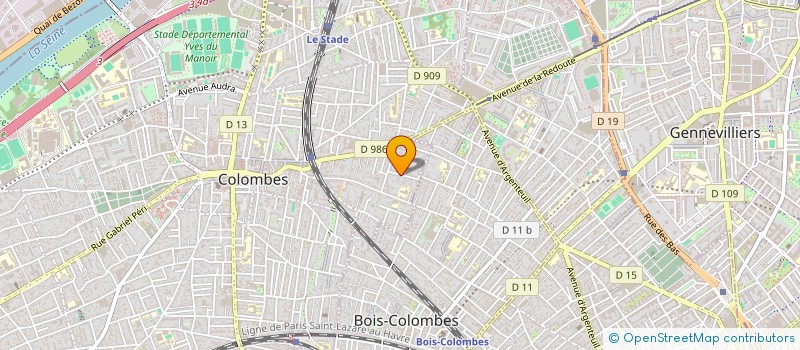localisation de l'entreprise MONSIEUR SEBASTIEN DESNOULEZ à COLOMBES