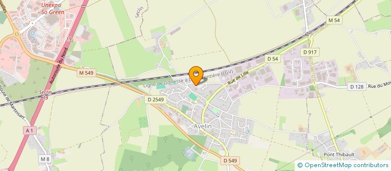 localisation de l'entreprise MONSIEUR SEBASTIEN DESROUSSEAUX  AVELIN