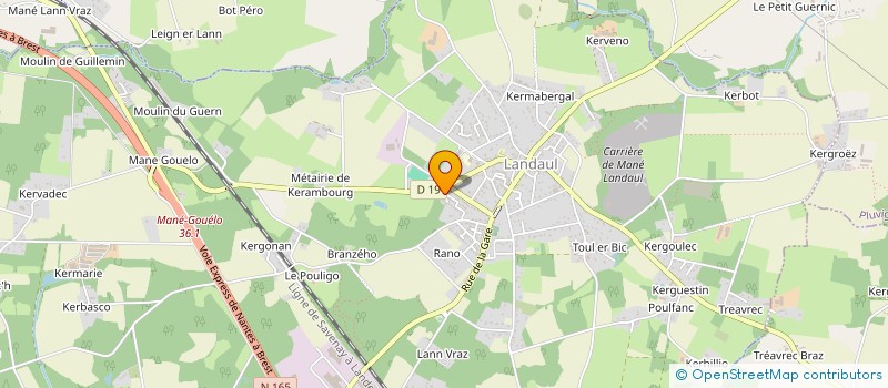 localisation de l'entreprise MONSIEUR SEBASTIEN DEUZET  LANDAUL