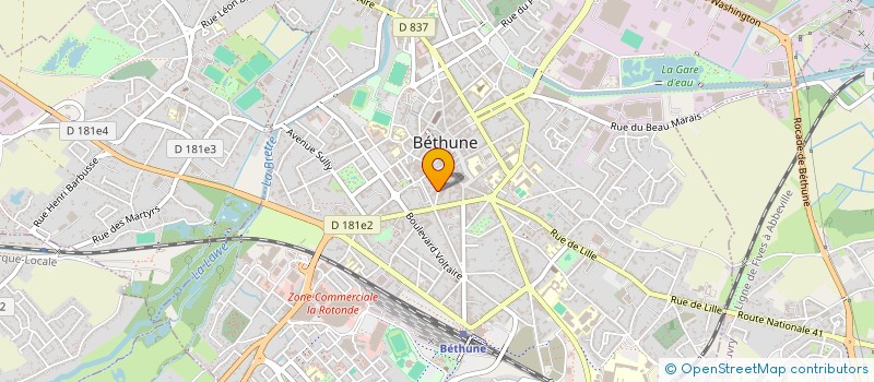 localisation de l'entreprise MONSIEUR SEBASTIEN DEVALEZ à BETHUNE