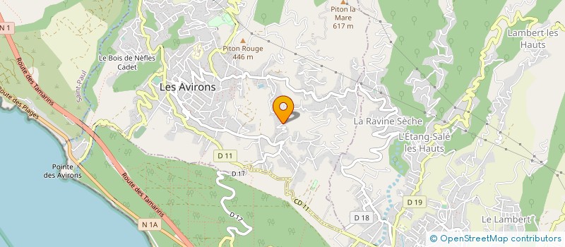localisation de l'entreprise MONSIEUR SEBASTIEN DEVEAUX à LES AVIRONS
