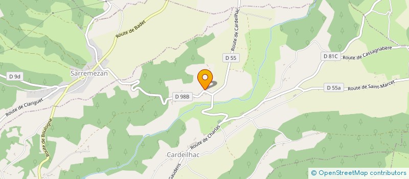 localisation de l'entreprise MONSIEUR SEBASTIEN DEVEYT  CARDEILHAC