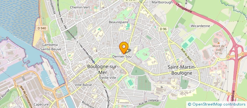 localisation de l'entreprise MONSIEUR SEBASTIEN DEVILLERS à BOULOGNE-SUR-MER