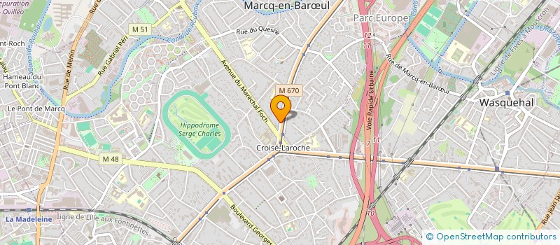 localisation de l'entreprise MONSIEUR SEBASTIEN DHARANCY à MARCQ-EN-BARŒUL
