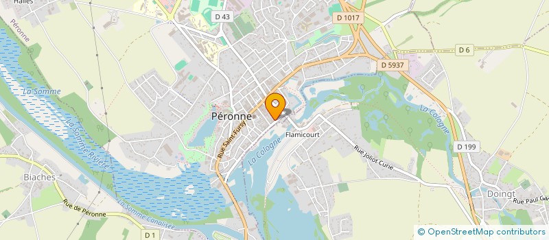 localisation de l'entreprise MONSIEUR SEBASTIEN DHIU  PERONNE