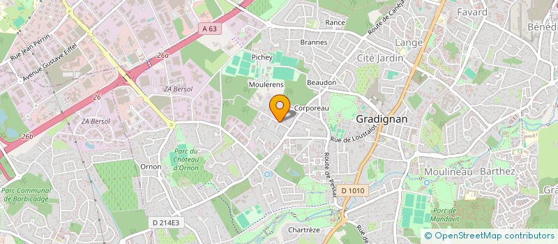 localisation de l'entreprise MONSIEUR SEBASTIEN DIAZ à GRADIGNAN