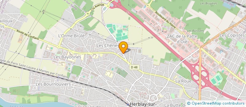 localisation de l'entreprise MONSIEUR SEBASTIEN DIBOUES  HERBLAY-SUR-SEINE