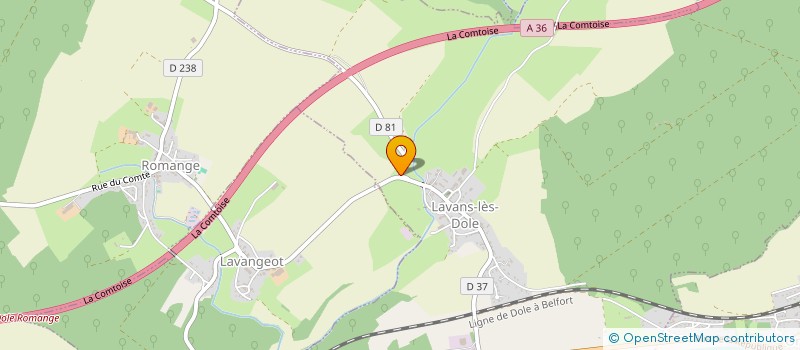 localisation de l'entreprise MONSIEUR SEBASTIEN DIETRE à LAVANS-LES-DOLE