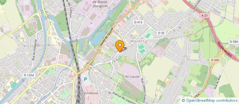 localisation de l'entreprise MONSIEUR SEBASTIEN DIEUDONNE  WAZIERS