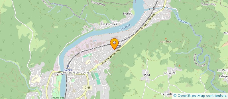 localisation de l'entreprise MONSIEUR SEBASTIEN DIONET  AUREC-SUR-LOIRE