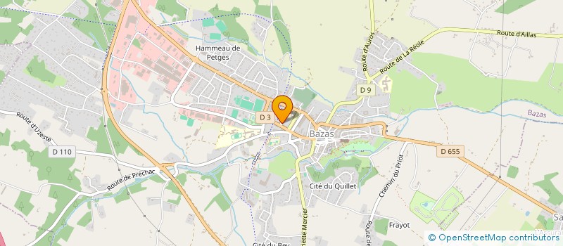 localisation de l'entreprise MONSIEUR SEBASTIEN DOLEUX  BAZAS