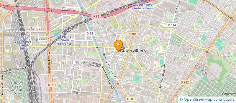 localisation de l'entreprise MONSIEUR SEBASTIEN DOLIDON à AUBERVILLIERS