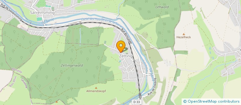 localisation de l'entreprise MONSIEUR SEBASTIEN DOLLER  SARREINSMING