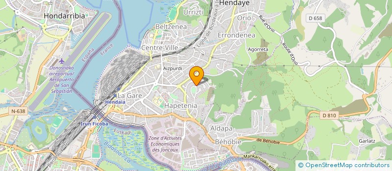 localisation de l'entreprise MONSIEUR SEBASTIEN DONASSANS à HENDAYE