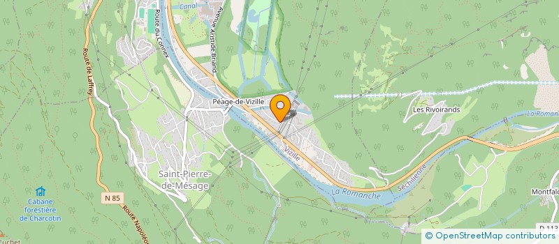 localisation de l'entreprise MONSIEUR SEBASTIEN DONAT-GONINET  VIZILLE