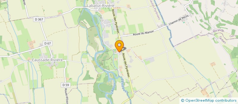 localisation de l'entreprise MONSIEUR SEBASTIEN DONGOIS  LABATUT-RIVIERE