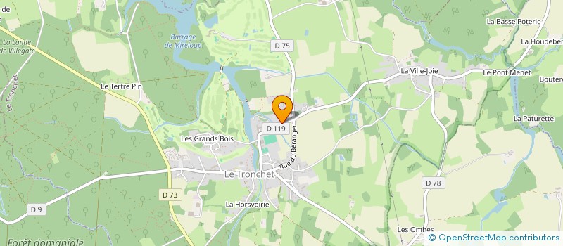 localisation de l'entreprise MONSIEUR SEBASTIEN DORAK  LE TRONCHET