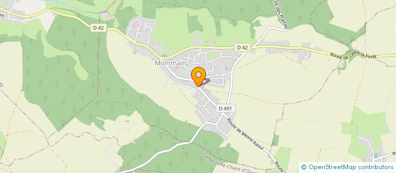 localisation de l'entreprise MONSIEUR SEBASTIEN DORMESNIL  SAINT-LEGER-DU-BOURG-DENIS