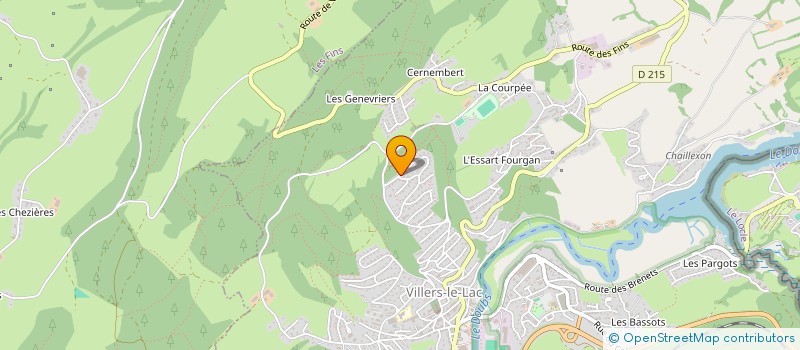 localisation de l'entreprise MONSIEUR SEBASTIEN DOTT à VILLERS-LE-LAC