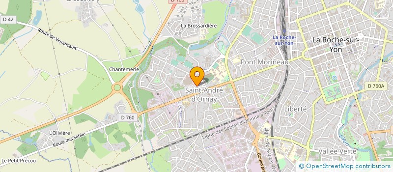localisation de l'entreprise MONSIEUR SEBASTIEN DOUAY à LA ROCHE-SUR-YON