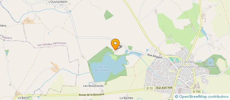 localisation de l'entreprise MONSIEUR SEBASTIEN DOUILLARD  LES LANDES-GENUSSON