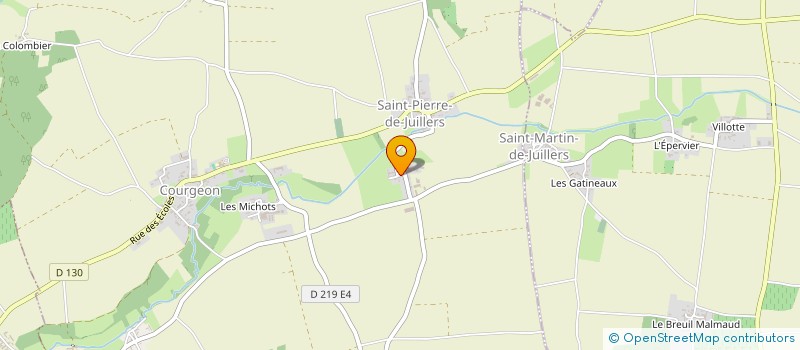 localisation de l'entreprise MONSIEUR SEBASTIEN DOUSSAIN  SAINT-PIERRE-DE-JUILLERS