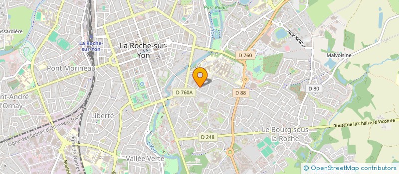 localisation de l'entreprise MONSIEUR SEBASTIEN DOUSSET  LA ROCHE-SUR-YON