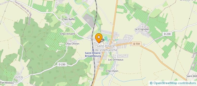 localisation de l'entreprise MONSIEUR SEBASTIEN DOUSSINEAU à SAINT-HILAIRE-DE-VILLEFRANCHE