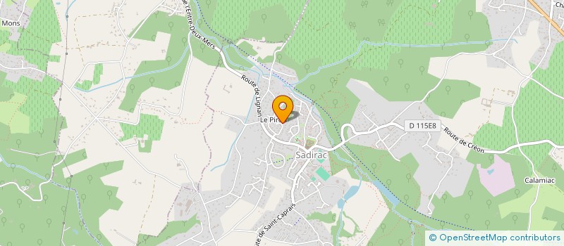 localisation de l'entreprise MONSIEUR SEBASTIEN DOUTEAU  SADIRAC