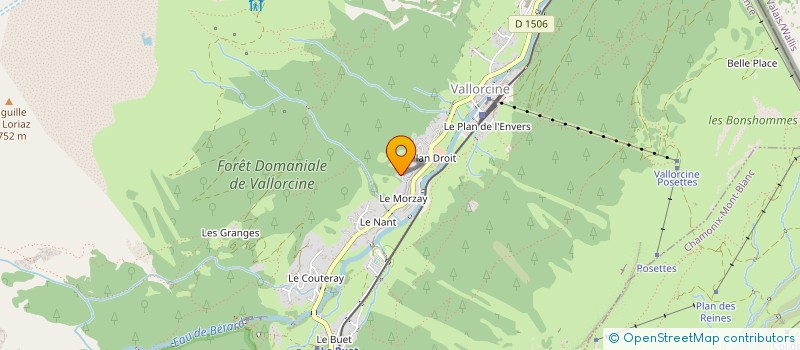 localisation de l'entreprise MONSIEUR SEBASTIEN DOWSE à VALLORCINE