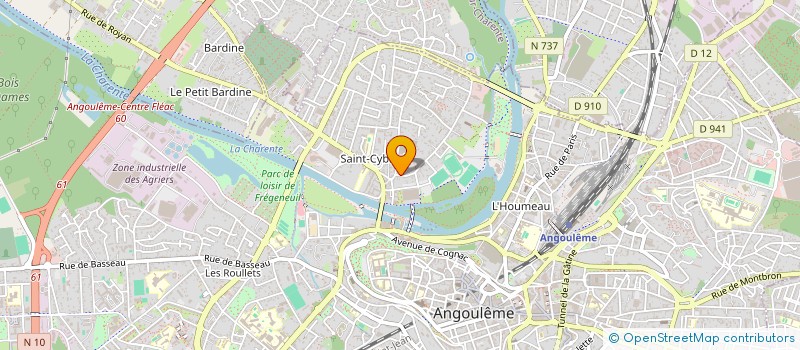 localisation de l'entreprise MONSIEUR SEBASTIEN DRAPEAU à ANGOULEME