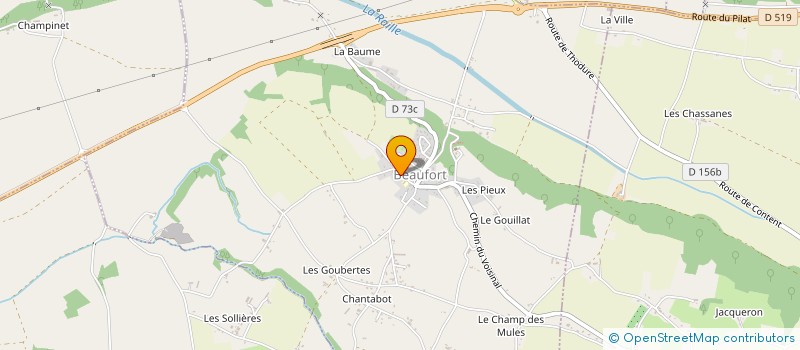 localisation de l'entreprise MONSIEUR SEBASTIEN DRENEAU à BEAUFORT