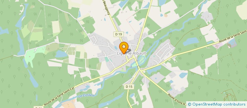 localisation de l'entreprise MONSIEUR SEBASTIEN DREUX à LIGNY-LE-RIBAULT