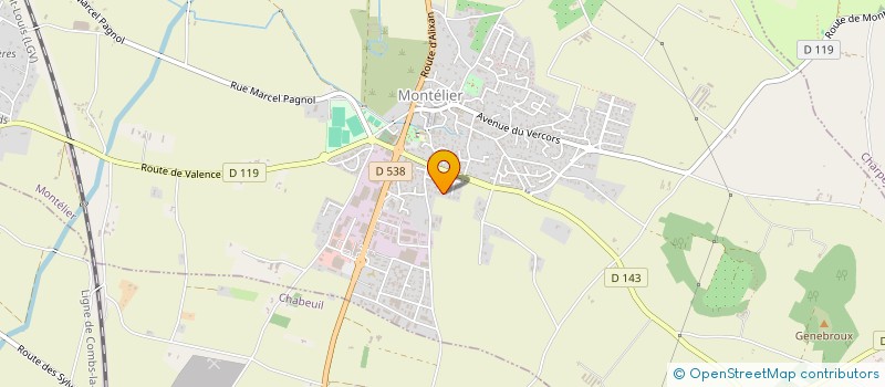 localisation de l'entreprise MONSIEUR SEBASTIEN DREVON  MONTELIER