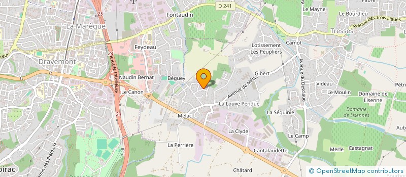 localisation de l'entreprise MONSIEUR SEBASTIEN DRI  TRESSES