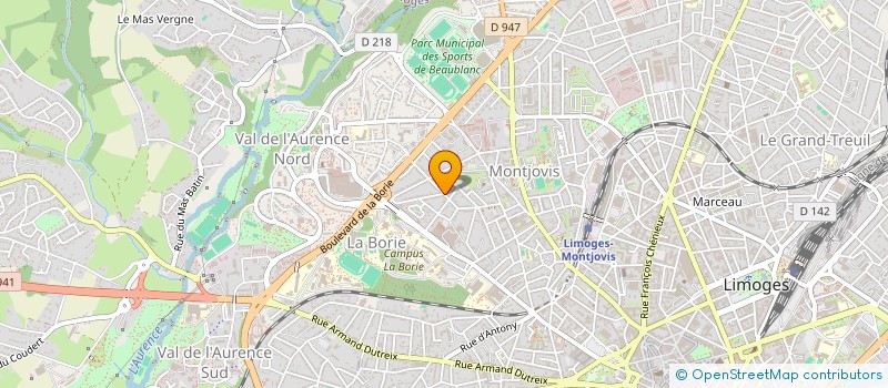 localisation de l'entreprise MONSIEUR SEBASTIEN DRILLON à LIMOGES
