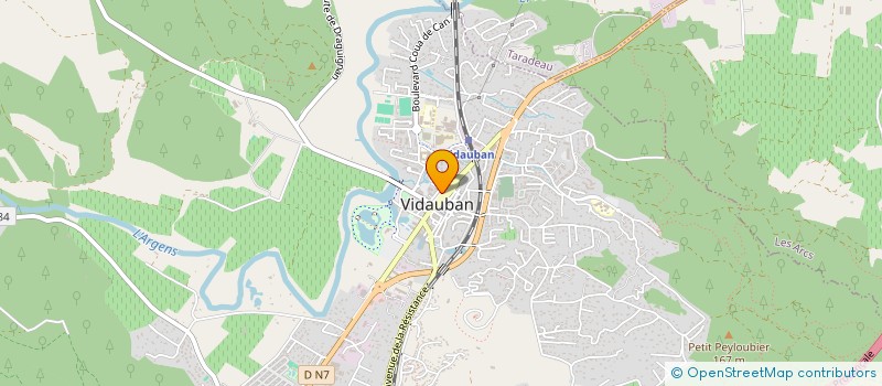 localisation de l'entreprise MONSIEUR SEBASTIEN DRUELLE  VIDAUBAN