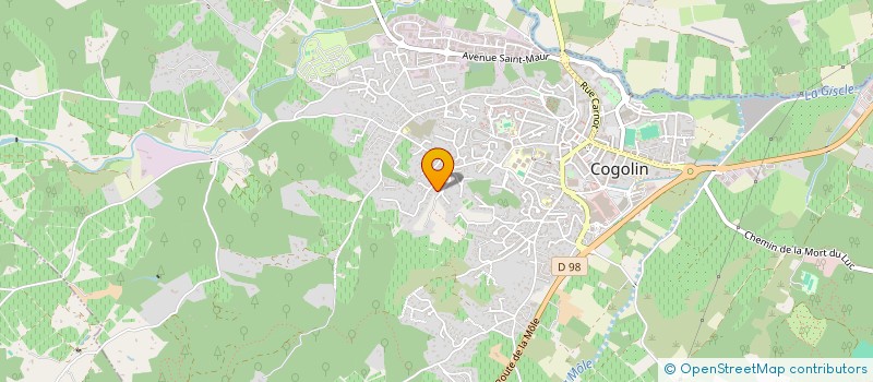localisation de l'entreprise MONSIEUR SEBASTIEN DRUTEL à COGOLIN