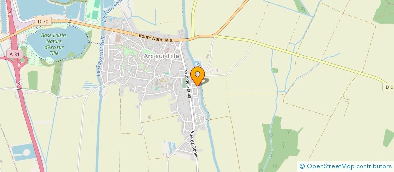 localisation de l'entreprise MONSIEUR SEBASTIEN DUBOIS  ARC-SUR-TILLE