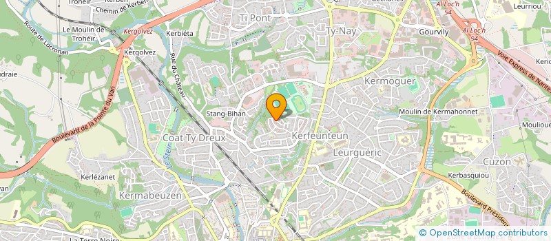 localisation de l'entreprise MONSIEUR SEBASTIEN DUBOIS à QUIMPER