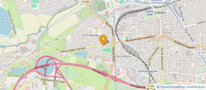 localisation de l'entreprise MONSIEUR SEBASTIEN DUBUIS  CALAIS